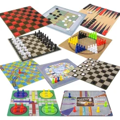 10 In 1 Classic Board Game Set 11" (EACH)