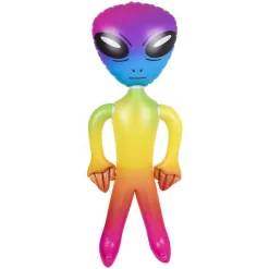 Inflate Jumbo Rainbow Alien 63" (EACH)