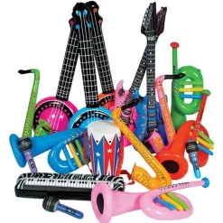 Inflate Rock Band Instrument Assortment 10-42" (24 PACK)