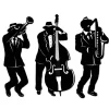 Jazz Musician Cutouts 18" (3 PACK)