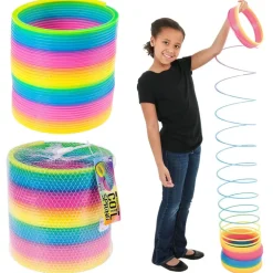 Jumbo Neon Rainbow Spring 6" (EACH)