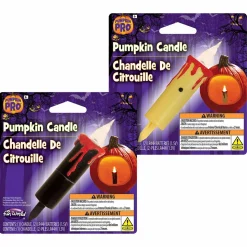 LED Flicker Pumpkin Candle Assorted 3" (EACH)