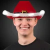 LED Santa Claus Cowboy Hat (EACH)