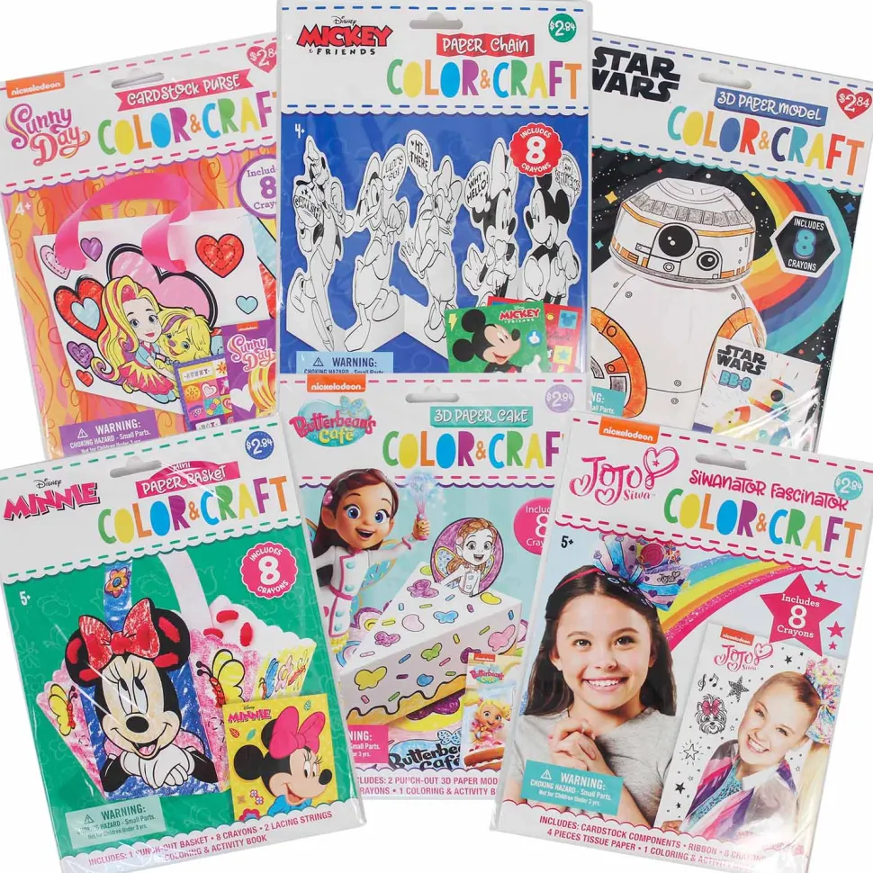 Licensed Color & Craft Kit Assorted 7" x 9" (EACH)