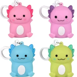 Light Up Axolotl Keychain Assortment 2.5" (DZ)