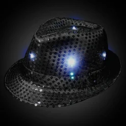 Light Up Black Fedora (EACH)