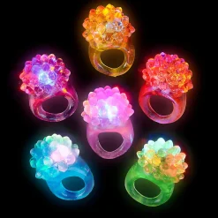 Light Up Bumpy Ring Assortment 1.5" (DZ)