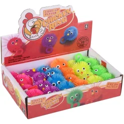 Light Up Chicken Puffer Ring Assortment (24 PACK)