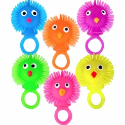 Light Up Chicken Puffer Ring Assortment (24 PACK)