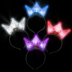 Light Up Crystal Crown Headband Assortment (DZ)