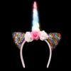 Light Up Flip Sequin Unicorn Headband Assorted (EACH)