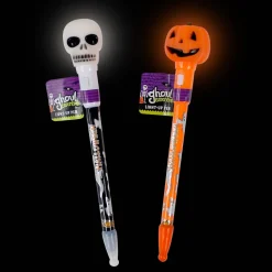 Light Up Halloween Pen Assorted 7.5" (EACH)