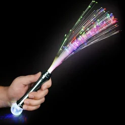 Light Up Magic Ball Fiber Optic Wand Assorted 15" (EACH)