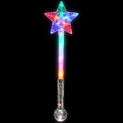 Light Up Magic Ball Star Wand 21" (EACH)