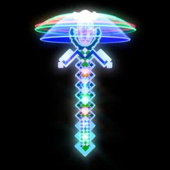 Light Up Pixel Spinner Wand 13" (EACH)