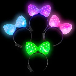Light Up Plastic Bow Headband Assortment (DZ)