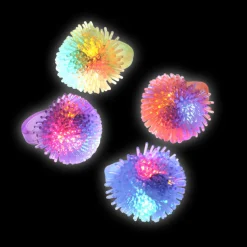 Light Up Puffer Ring Assortment 1" (24 PACK)