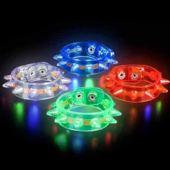 Light Up Spike Bracelet Assortment 9" (DZ)