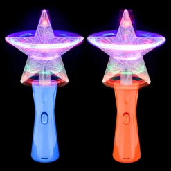 Light Up Star Magic Wand Assorted 10" (EACH)
