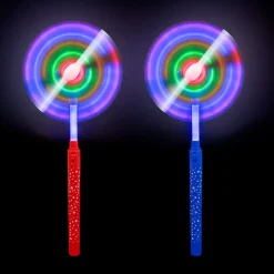 Light Up Swivel Spinner Wand Assorted 15" (EACH)