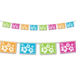Luau Hibiscus Pennant Banner 12' (EACH)