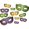 Mardi Gras Cutout Decorations of Masks (11 PACK)