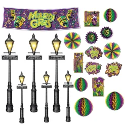 Mardi Gras Props - Signs (18 PACK)