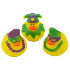 Mardi Gras Rubber Ducky Assortment 2" (DZ)
