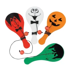 Mini Paddle Ball - Halloween 4.75" (48 PACK)