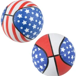Mini Patriotic Stars and Stripes Basketball Assorted 7" (EACH)