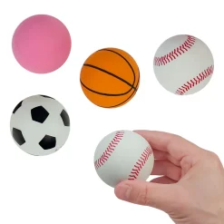 Mini Rubber Sports Ball Assortment 2.5" (24 PACK)