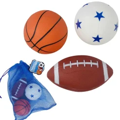 Mini Sports Ball Assortment 4" - 6" (3 PACK)
