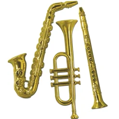 Musical Instrument Wall Decorations (3 PACK)