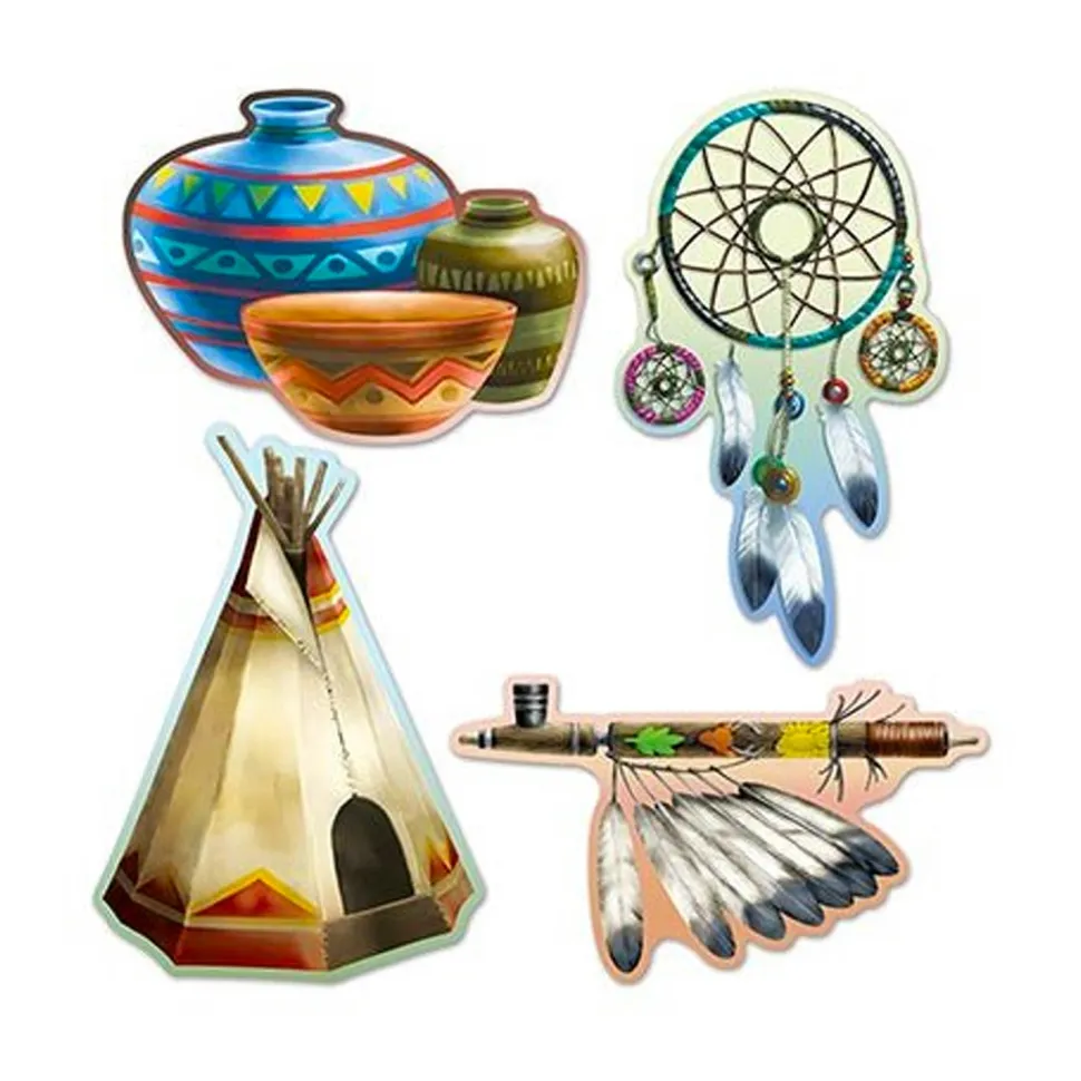 Native American Cutouts 13"-16" (4 PACK)