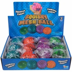 Neon Mesh Squeeze Ball Assortment 3" (DZ)