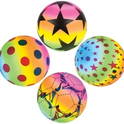 Neon Rainbow Vinyl Ball Assorted 9" (EACH)