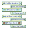 Oktoberfest Street Signs Cutouts 24" x 4" (4 PACK)