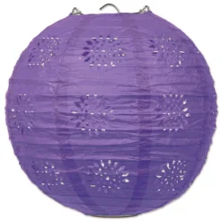 Paper Lace Lantern Purple 8" (3 PACK)