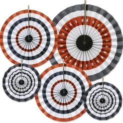 Patriotic Accordion Paper Fan Assortment (5 PACK)