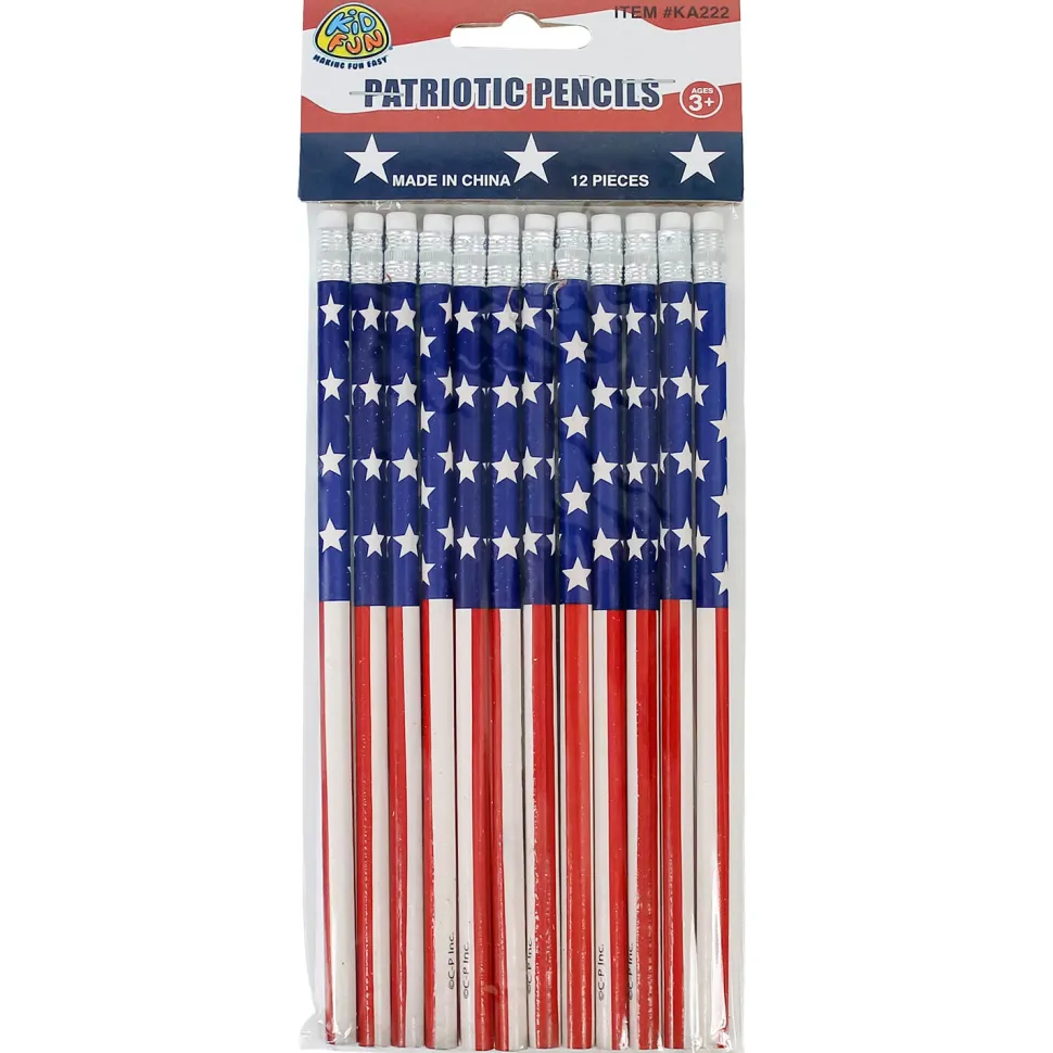 Patriotic Pencils 7.5" (DZ)
