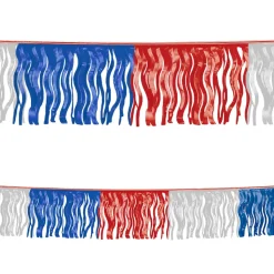 Pennant - Fringed Red White Blue 60' (EACH)