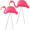 Pink Flamingo Lawn Decorations (2 PACK)