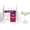 Plastic Champagne Glasses 4 oz (20 PACK)