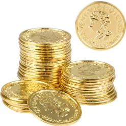 Plastic Gold Coins 1.25" (144 PACK)