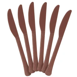 Plastic Knives - Brown (20 PACK)