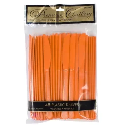 Plastic Knives - Orange (48 PACK)