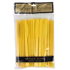 Plastic Knives - Yellow (48 PACK)