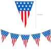 Plastic Large Patriotic Pennant Banner 24' (EACH)