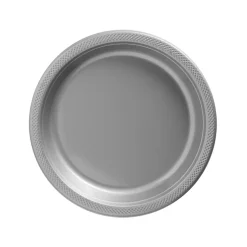 Plastic Plates - Silver 7" (20 PACK)