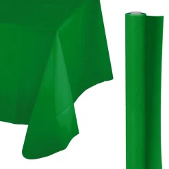 Plastic Table Cover Roll - Festive Green 40" x 250' (EACH)